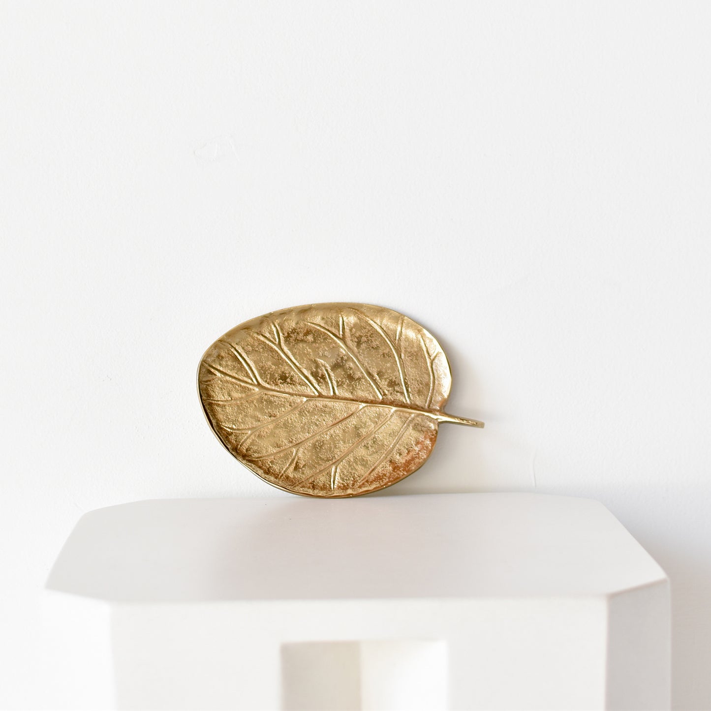 Brass Leaf Trinket Tray