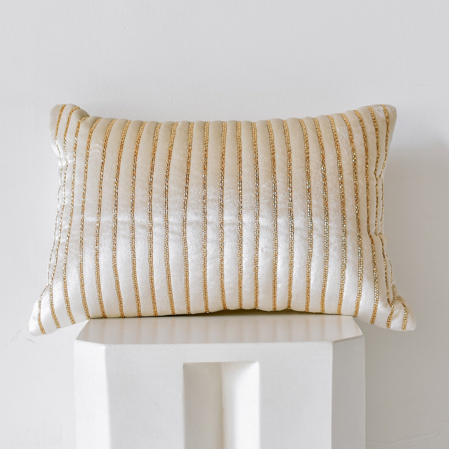 Aria Pillow Cover- Ivory