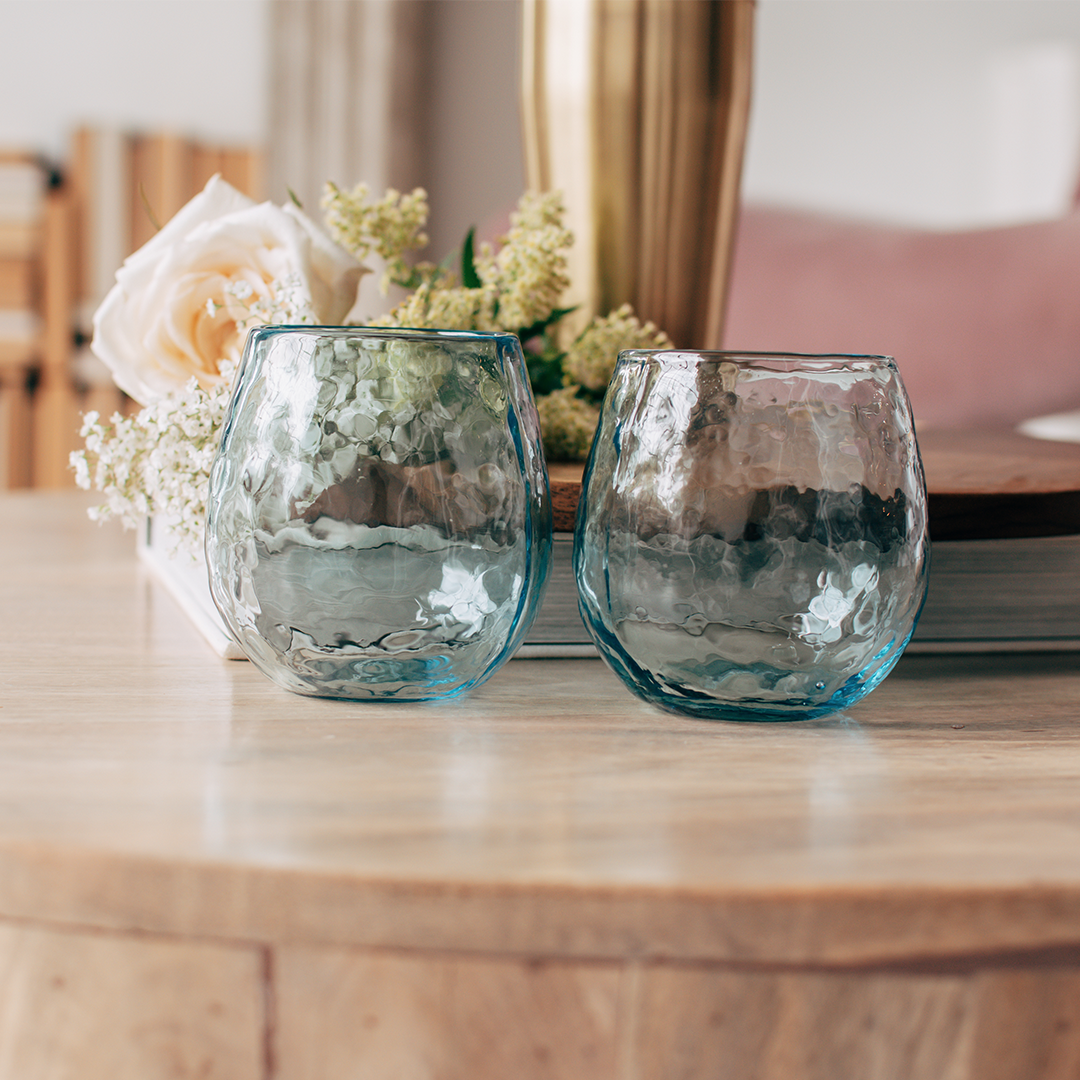 Light Blue Tumbler- Set Of 2