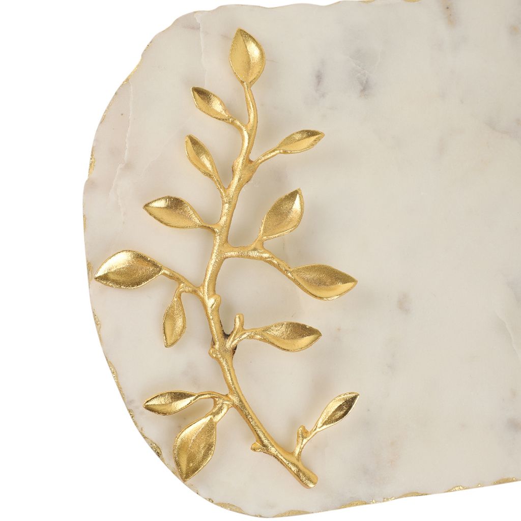 Vine Platter With Gold Accent